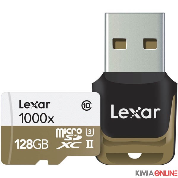 کارت حافظه لکسار Class10 1000X WITH READER ظرفیت 128
