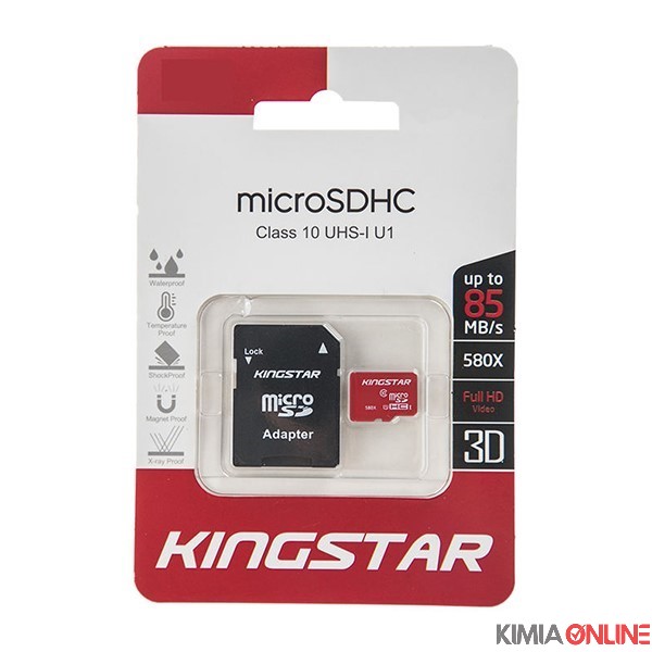 کارت حافظه کینگ استار microSDHC CL10 U1 ظرفیت 16 گیگابایت