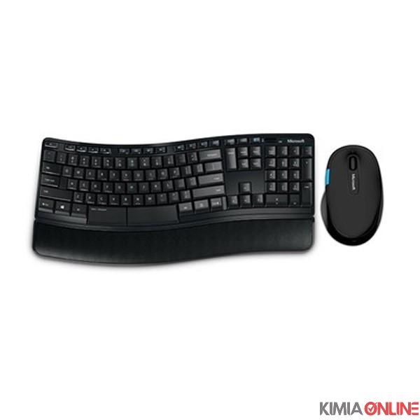 کیبورد مایکروسافت مدل Desktop Sculpt Comfort بی سیم همراه موس