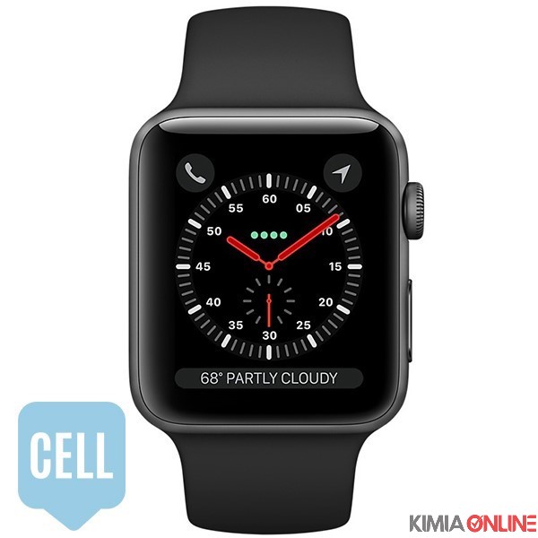 Series 3 GPS 38mm Space Gray Aluminum Case with Black Sport Band