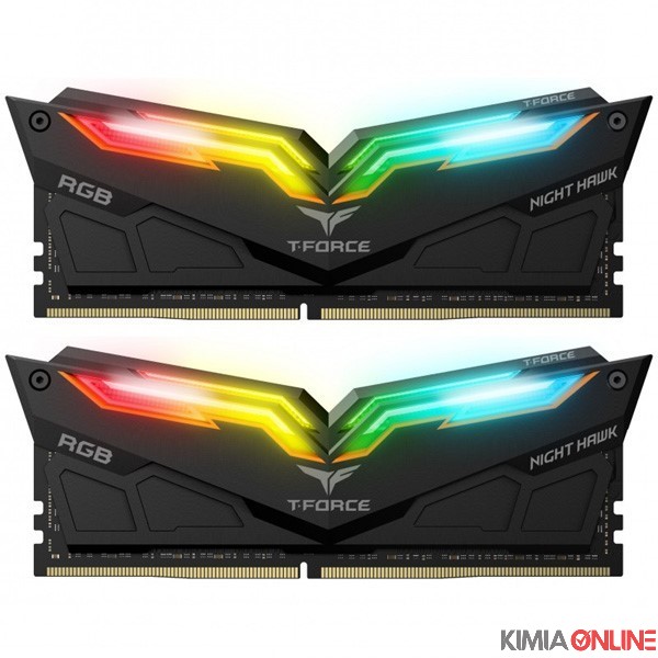 رم تیم‌گروپ مدل T-Force Night Hawk DDR4 3200MHz CL16 Dual Channel - 32GB
