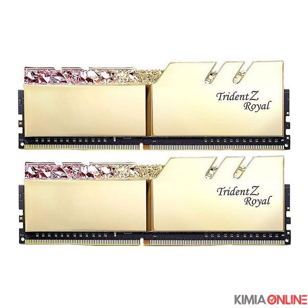 رم جی اسکیل مدل Trident Z Royal Gold 16GB 3000MHz CL16