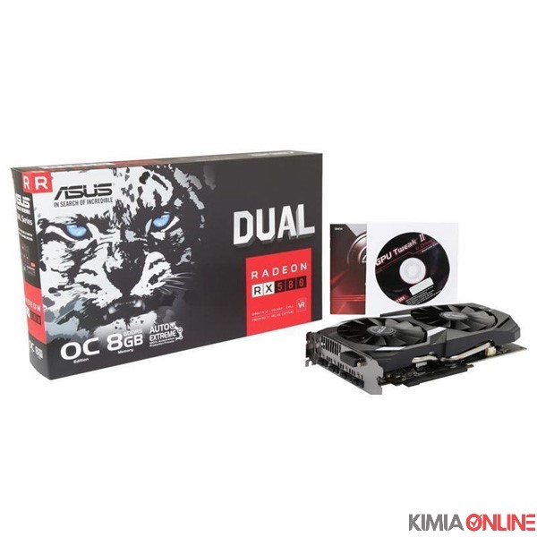 کارت گرافیک ایسوس مدل DUAL-RX580-O8G