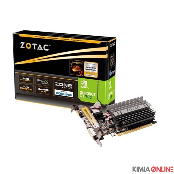 کارت گرافیک زوتک مدل GT 730 Zone Edition 2GB DDR3