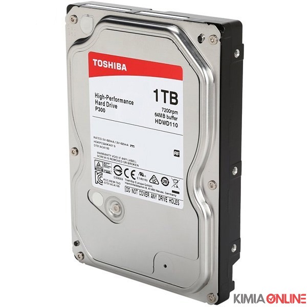 هارد دیسک اینترنال توشیبا مدل P300 HDWD110 ظرفیت 1 ترابایت