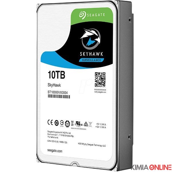 هارد دیسک اینترنال سیگیت مدل SkyHawk ST10000VX0004 ظرفیت 10 ترابایت