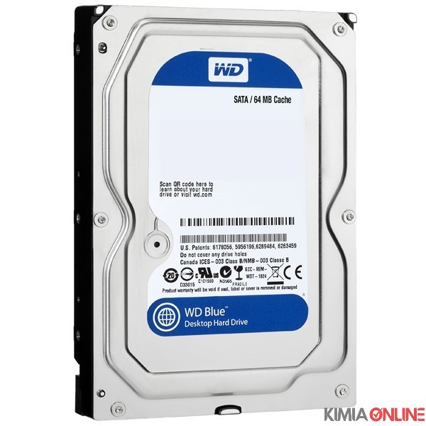 هارد دیسک اینترنال وسترن دیجیتال مدل SATA Blue 3.5 Inch ظرفیت 2 ترابایت