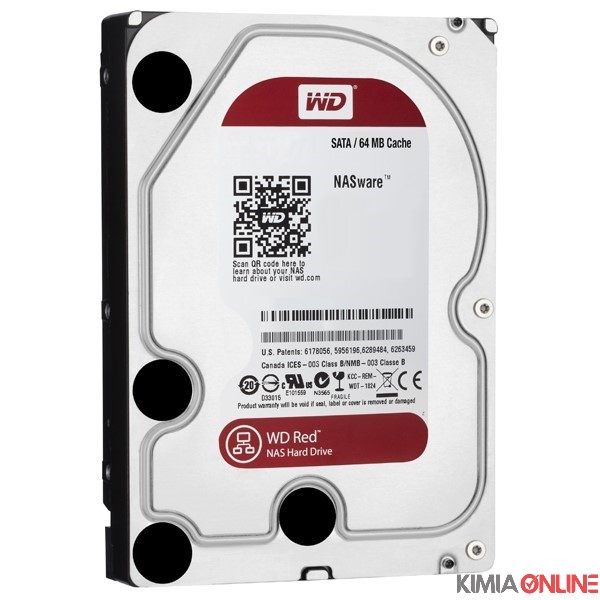هارد دیسک اینترنال وسترن دیجیتال مدل RED ظرفیت 2 ترابایت WD20EFRX