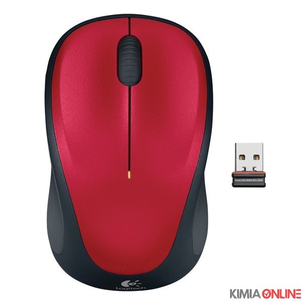 ماوس لاجیتک مدل M235 بی سیم Optical Red