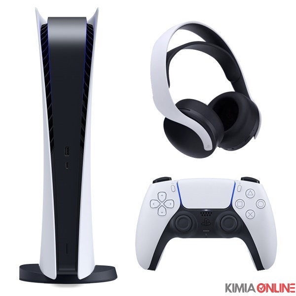 تصویر مجموعه کنسول بازی سونی مدل PLayStation 5 Digital به همراه هدست سونی Pulse 3D