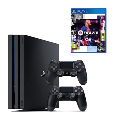 تصویر مجموعه کنسول بازی سونی مدل Playstation 4 Pro 2018 کد CUH-7216B Region 2 ظرفیت 1 ترابایت