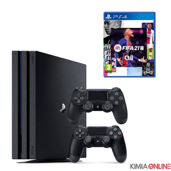 تصویر مجموعه کنسول بازی سونی مدل Playstation 4 Pro 2018 کد CUH-7216B Region 2 ظرفیت 1 ترابایت