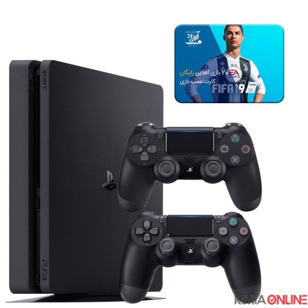 تصویر مجموعه کنسول بازی سونی مدل Playstation 4 Slim ریجن 3 کد CUH-2218B ظرفیت 1 ترابایت به همراه 20 عدد بازی