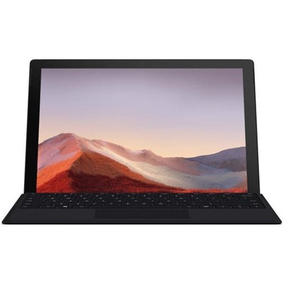 تصویر تبلت مایکروسافت مدل Surface Pro 7 - G به همراه کیبورد Black Type Cover